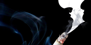 黑色简约燃烧的香烟531禁止吸烟世界无烟日背景